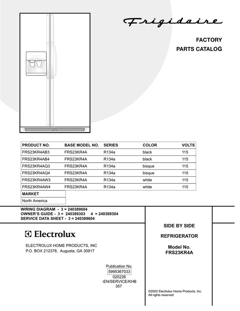 Frigidaire FRS23KR4A Factory parts catalog