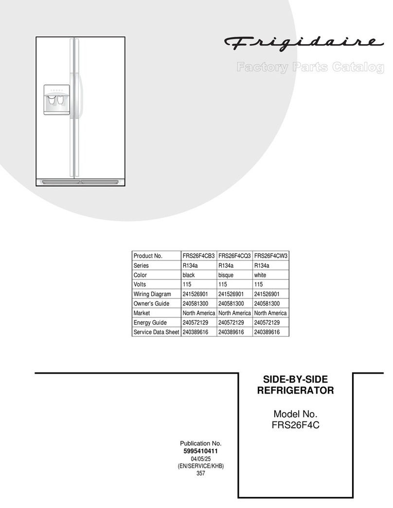 Frigidaire FRS26F4C Factory parts catalog