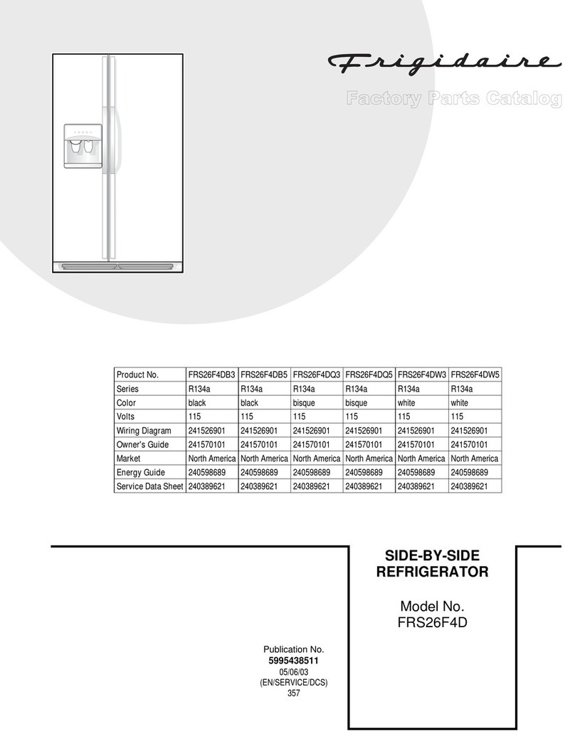 Frigidaire FRS26F4D Factory parts catalog