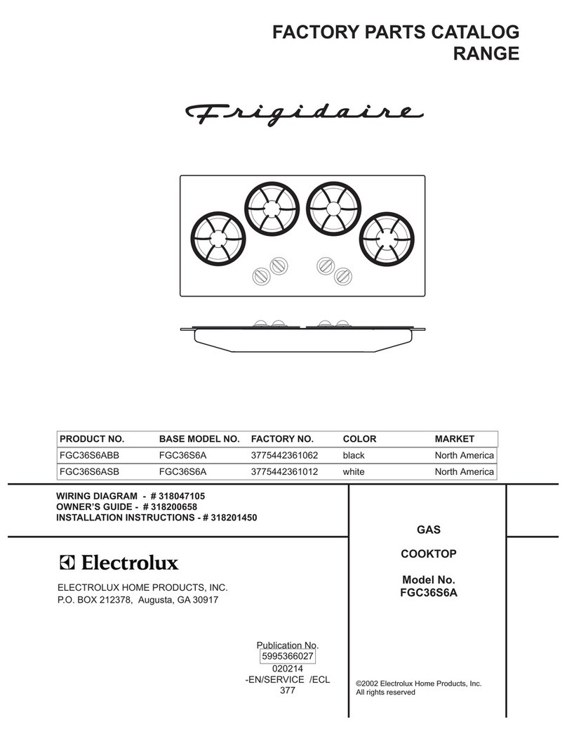 Frigidaire FGC36S6A User manual