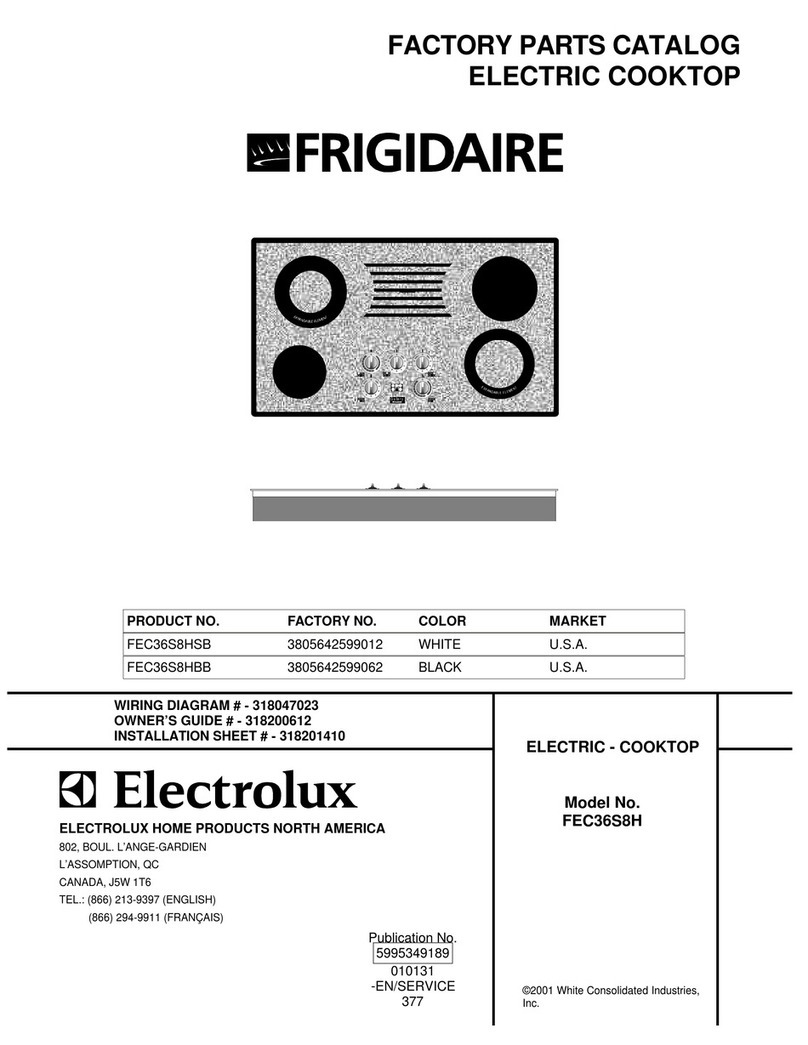 Frigidaire FEC36S8HSB User manual
