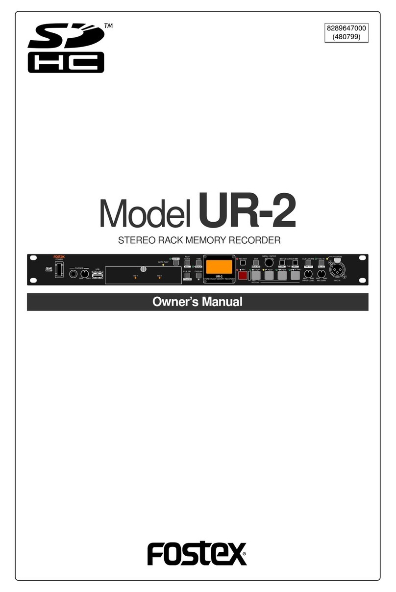Fostex UR-2 User manual