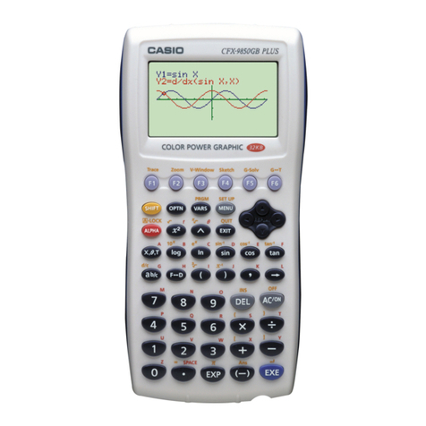 Casio CFX-9850G PLUS Operating instructions