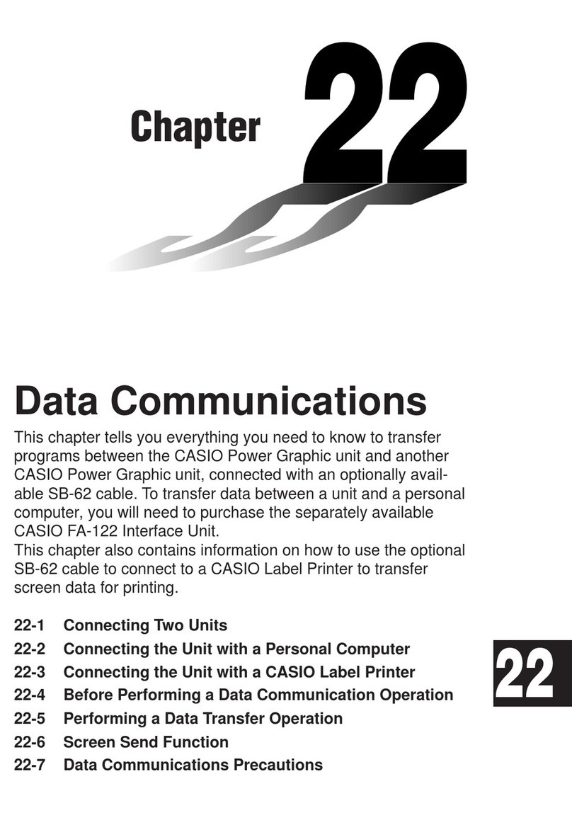 Casio CFX-9970G Data communications guide