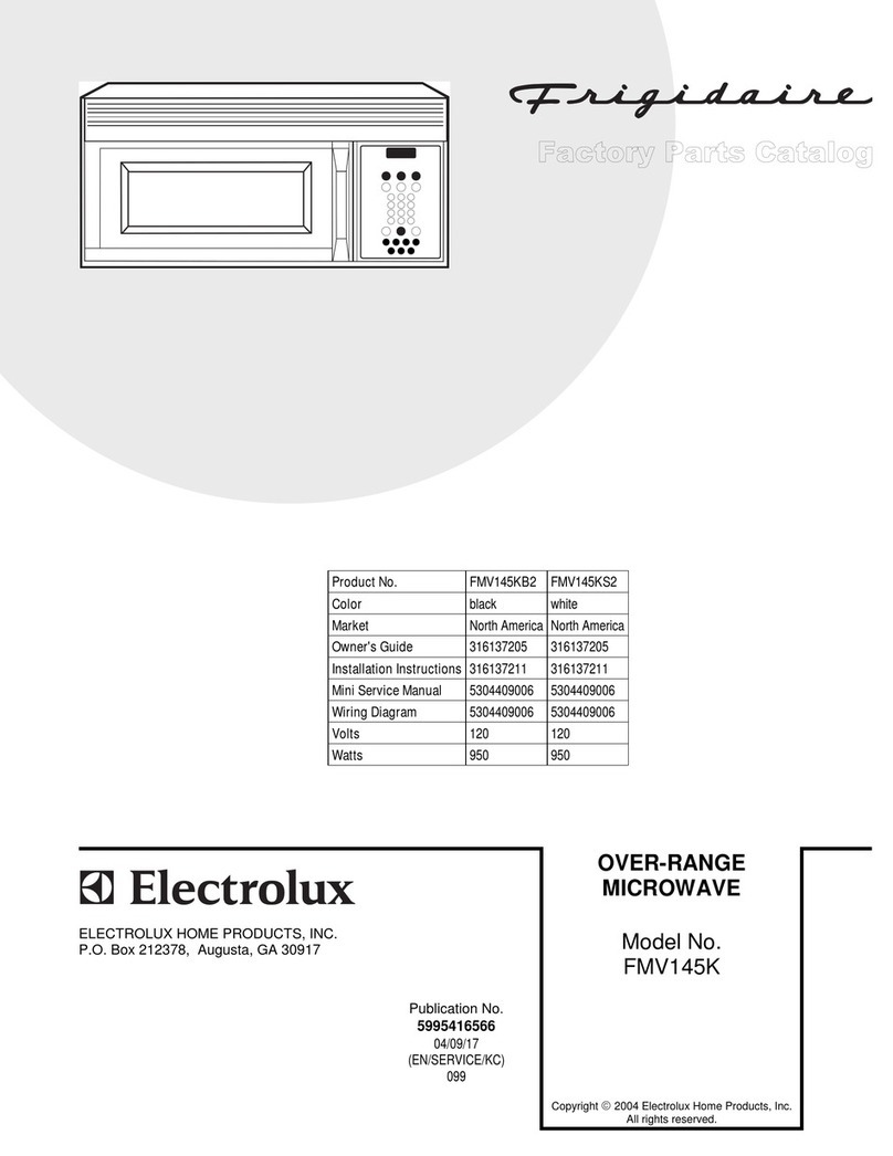 Frigidaire FMV145K Factory parts catalog