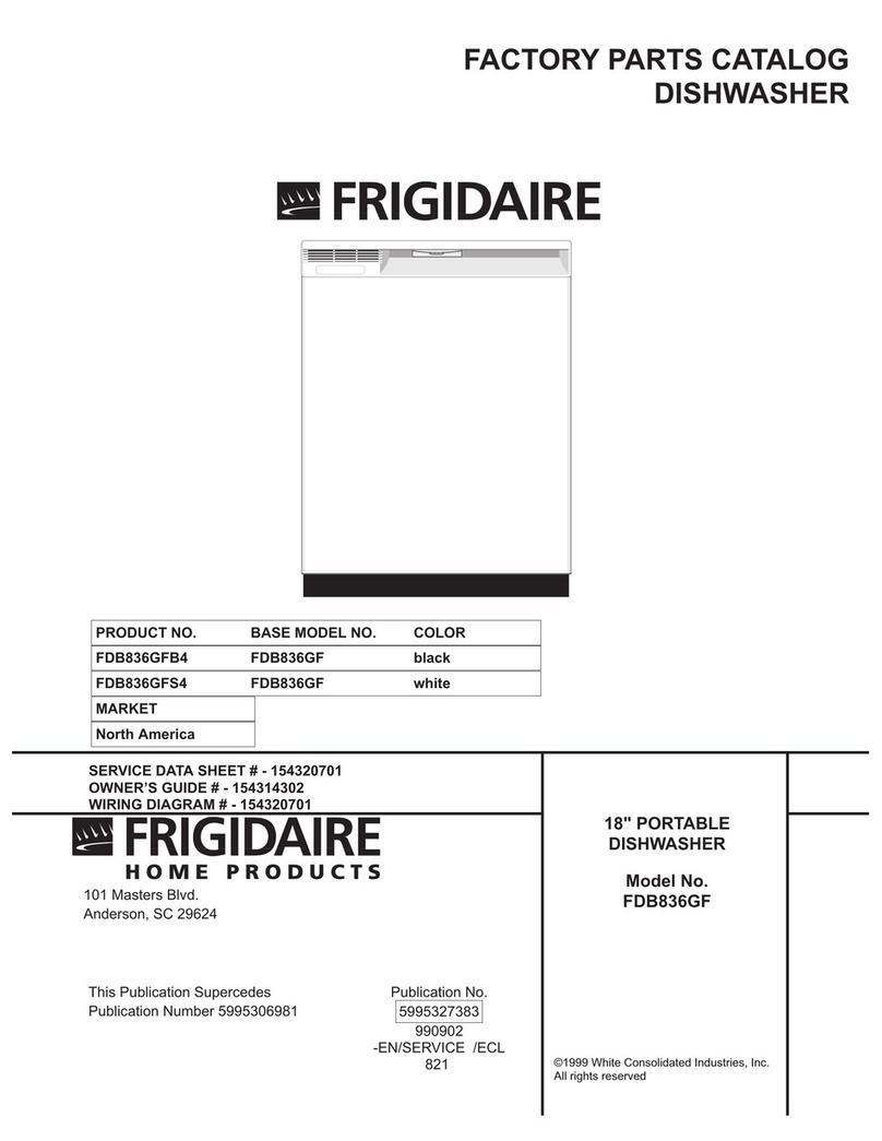 Frigidaire FDB836GF User manual