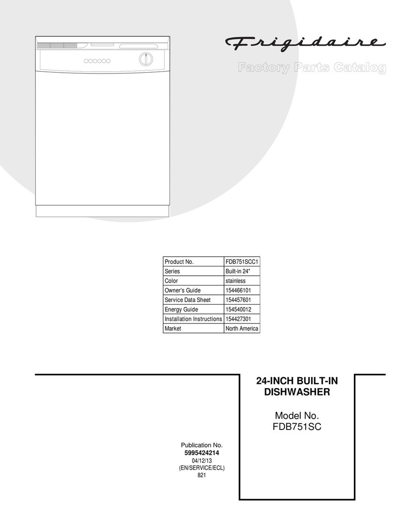 Frigidaire FDB751SC User manual