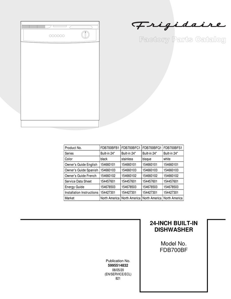 Frigidaire FDB700BF User manual