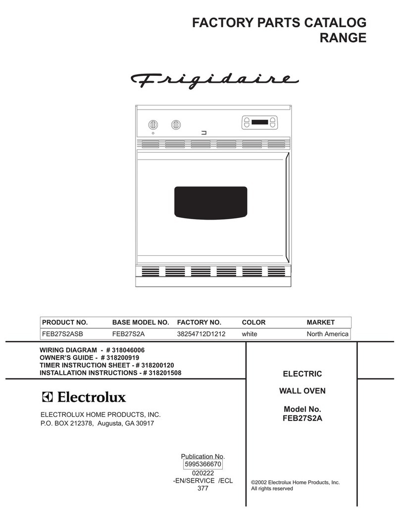 Frigidaire FEB27S2A User manual