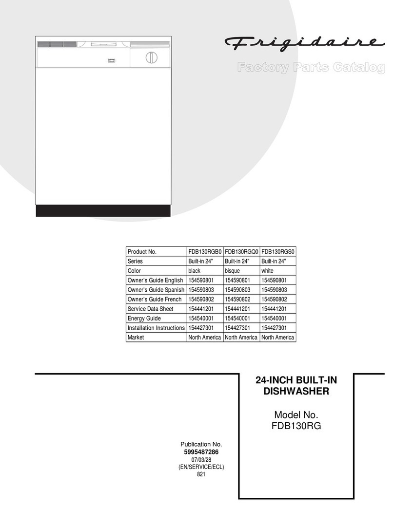 Frigidaire FDB130RG User manual