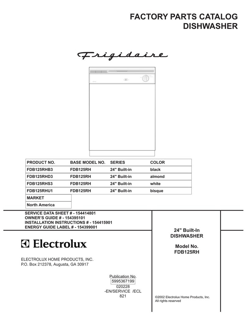 Frigidaire FDB125RH User manual