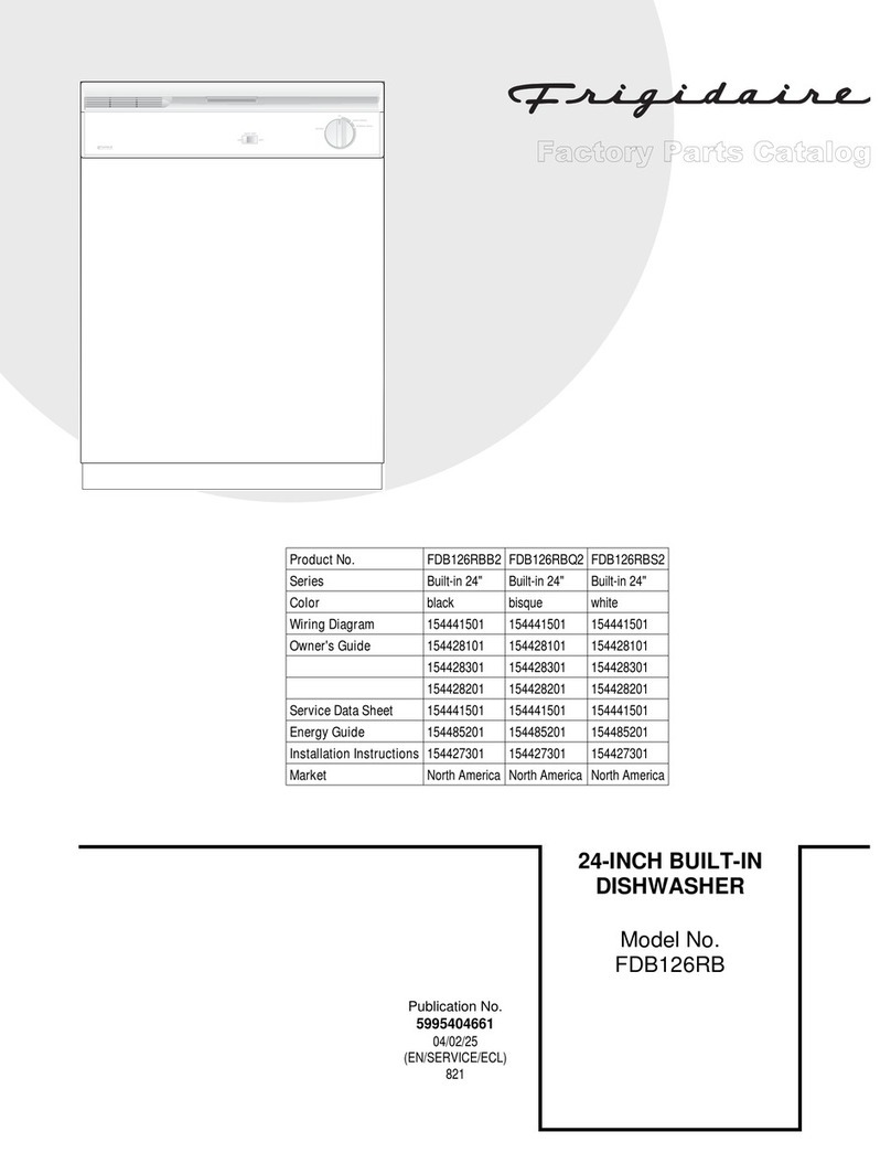 Frigidaire FDB126RB Factory parts catalog