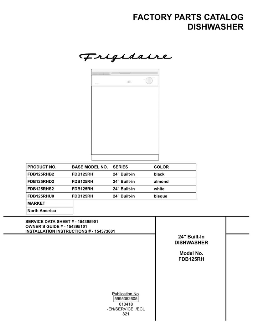 Frigidaire FDB125RH Factory parts catalog