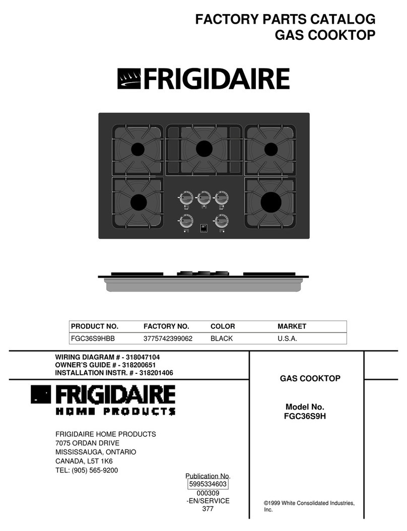 Frigidaire FGC36S9H Factory parts catalog