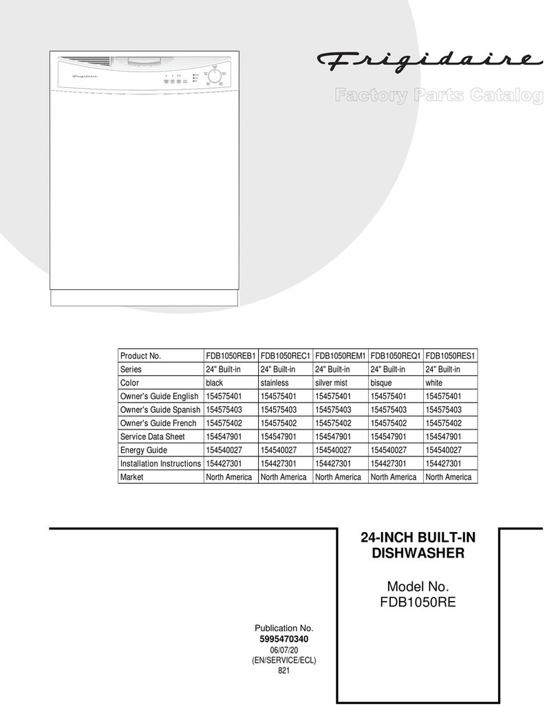 Frigidaire FDB1050RE C Factory parts catalog