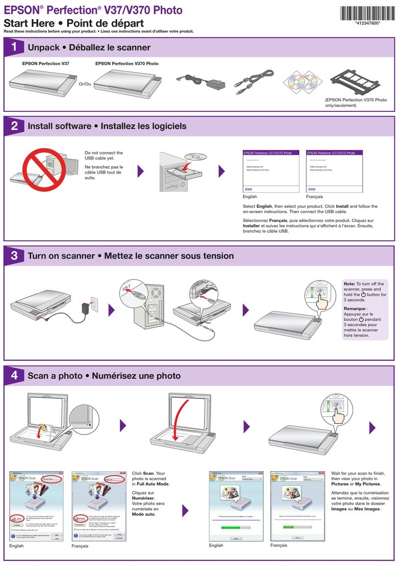 Epson Perfection V37 Start here