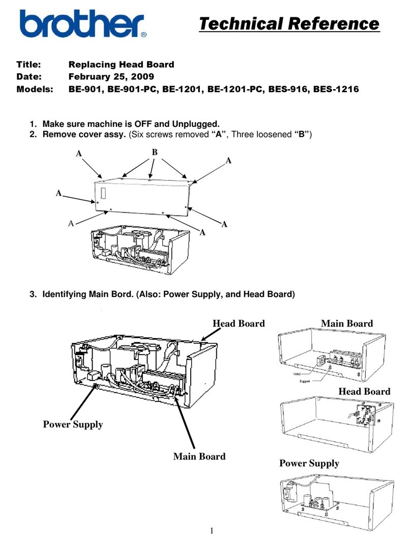 Brother BE-901 User manual