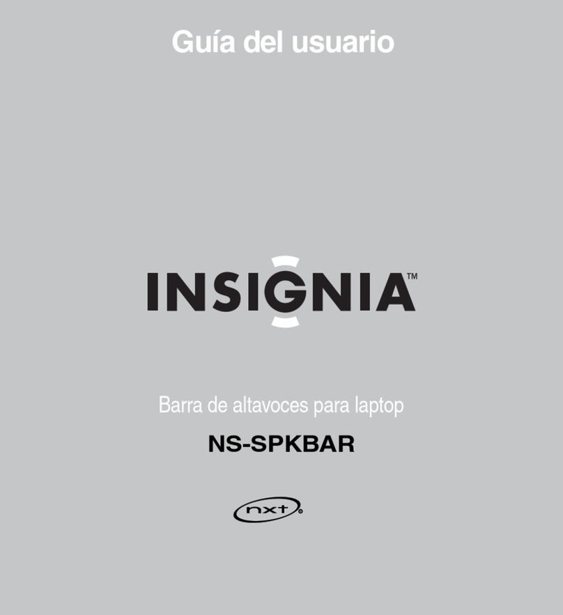Insignia NS-SPKBAR Guía del usuario