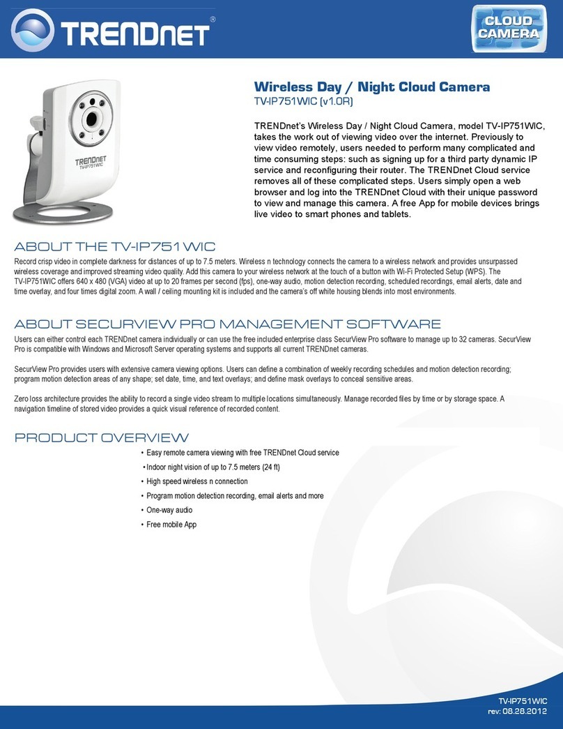 TRENDnet TV-IP751WIC Specifications