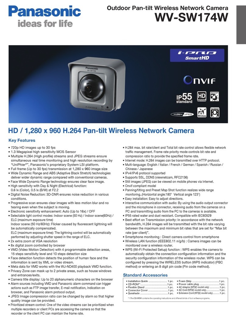 Panasonic WV-SW174W specification