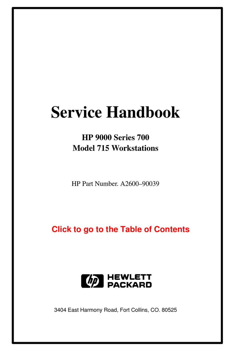 HP Model 715/100XC - Workstation User manual