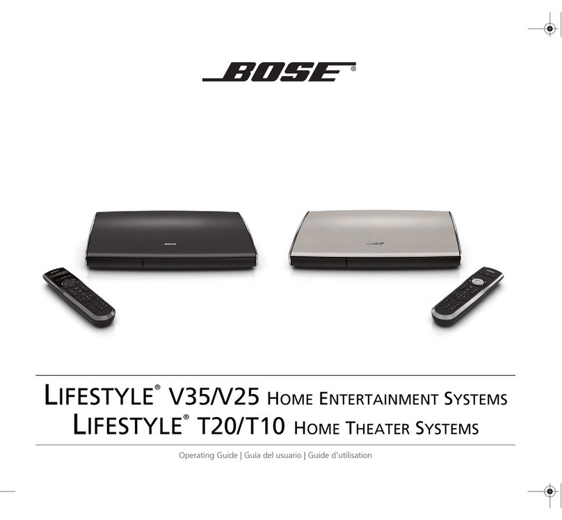 Bose LIFESTYLE T10 User manual