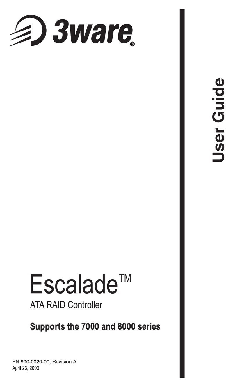 3Ware 7000-2 - Escalade RAID Controller User manual