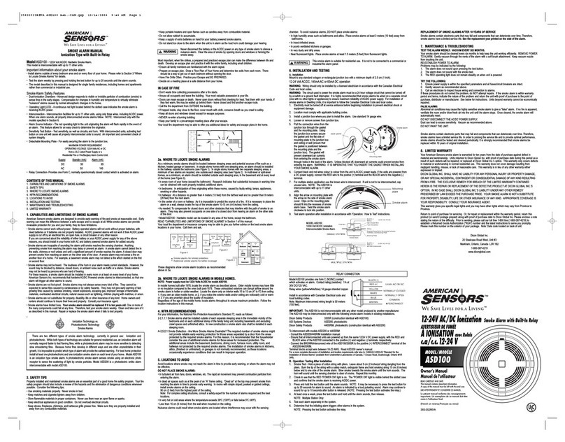 American Sensor ASD100 instruction manual