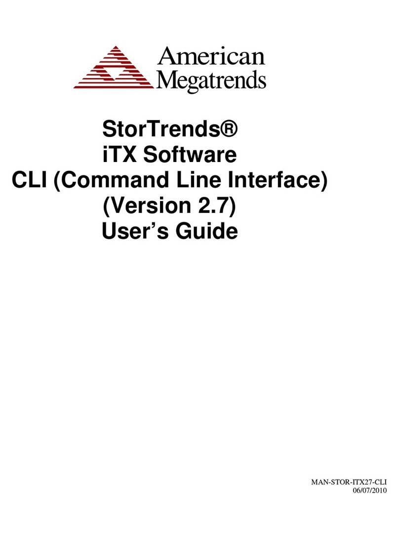 American Megatrends StorTrends User's guide user guide American Megatrends StorTrends User's guide user guide