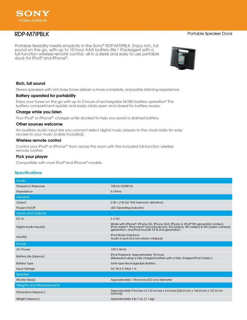 Sony RDP-M7iP User manual