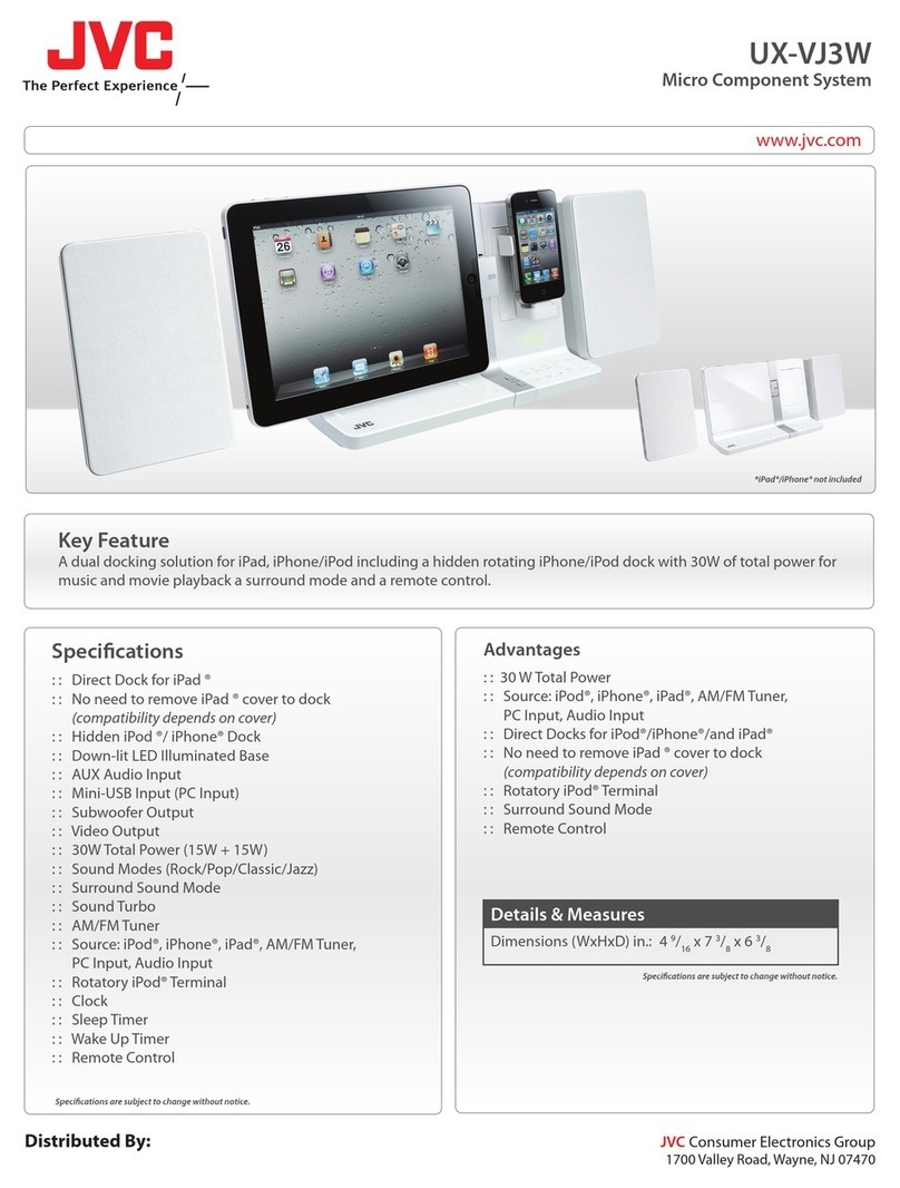 JVC UX-VJ3W User manual