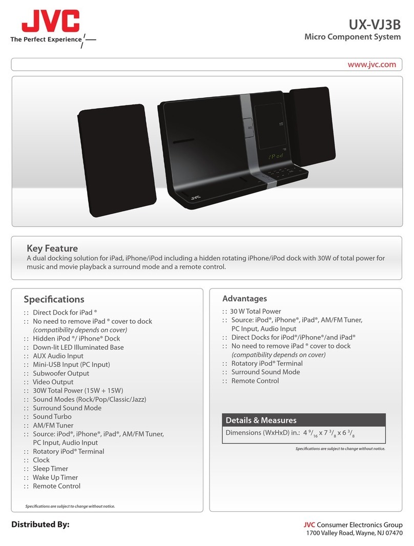 JVC UX-VJ3B User manual