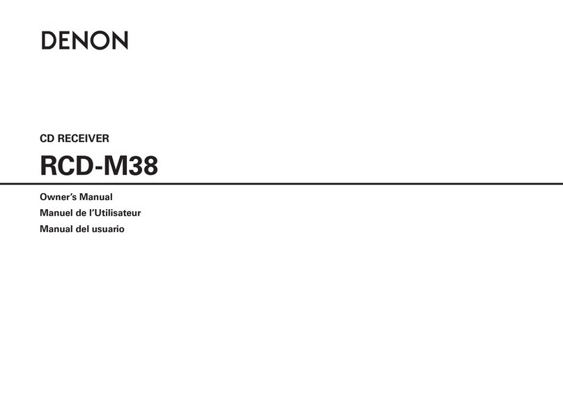 Denon D-M38 User guide Denon D-M38 User guide