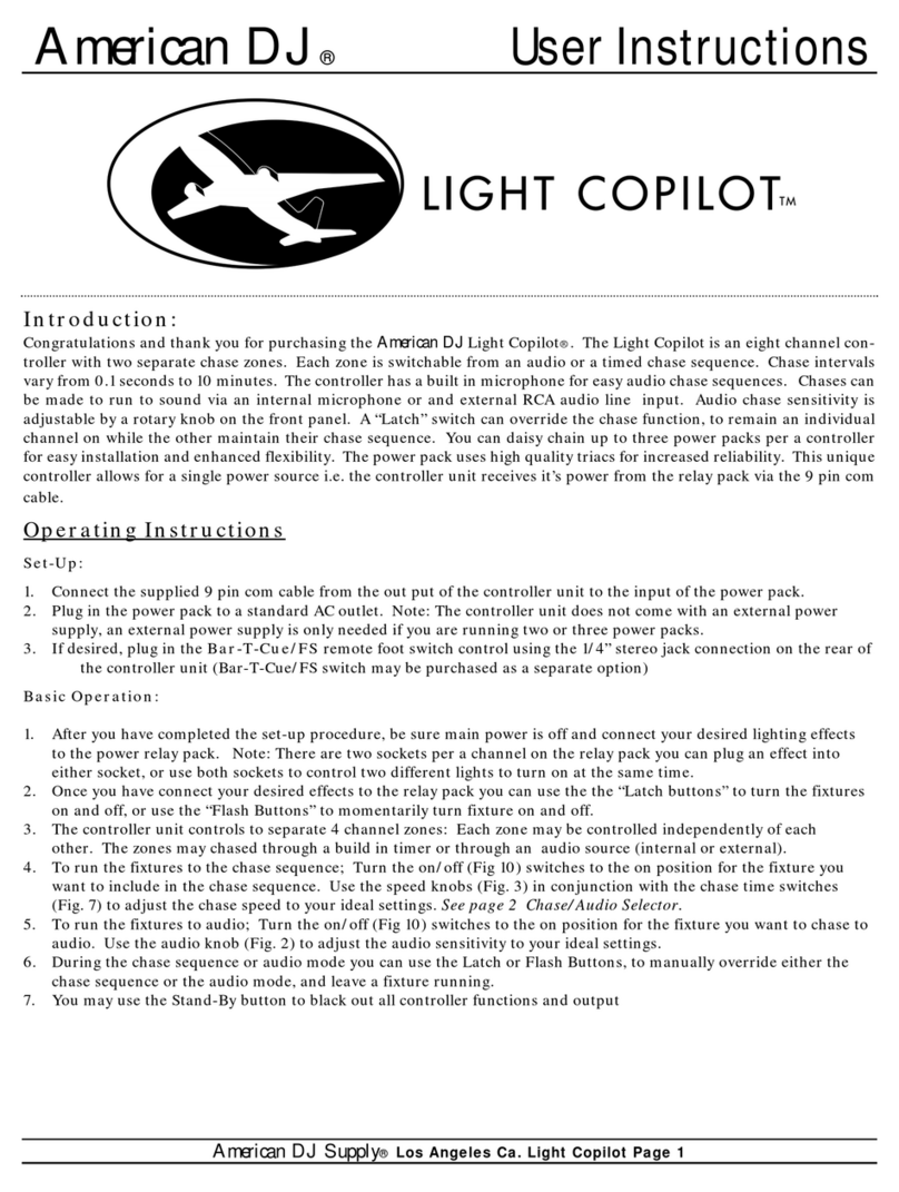 American DJ Light Copilot User manual American DJ Light Copilot User manual