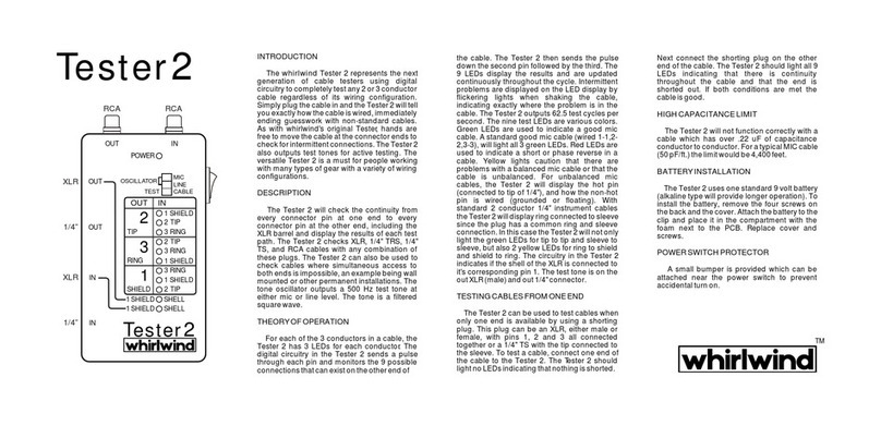 Whirlwind Tester 2 Specifications