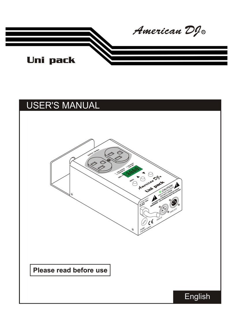 American DJ Uni Pack user manual