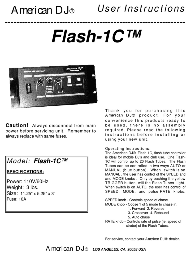 American DJ Flash-1C User instructions