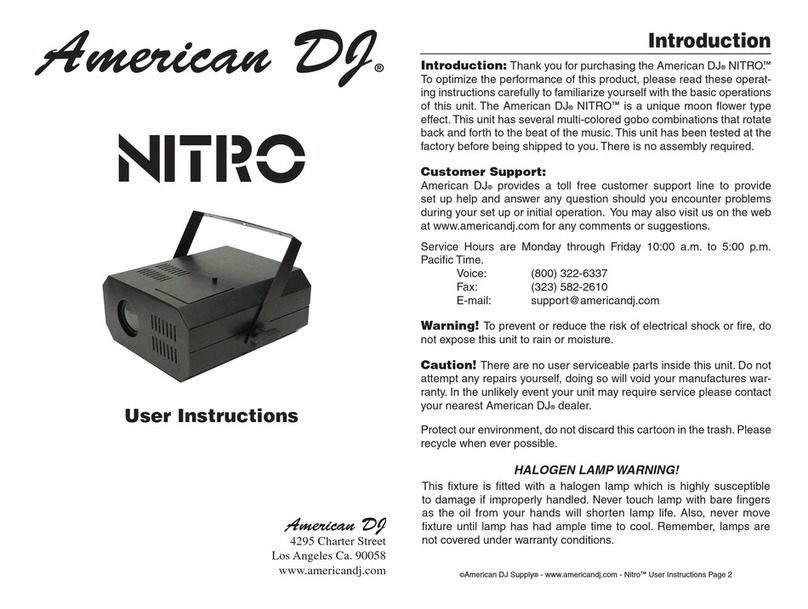 American DJ Nitro User instructions