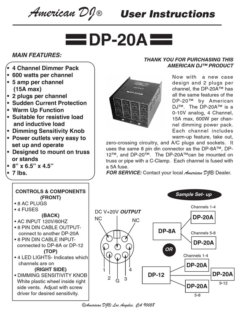American DJ DP-20A User instructions