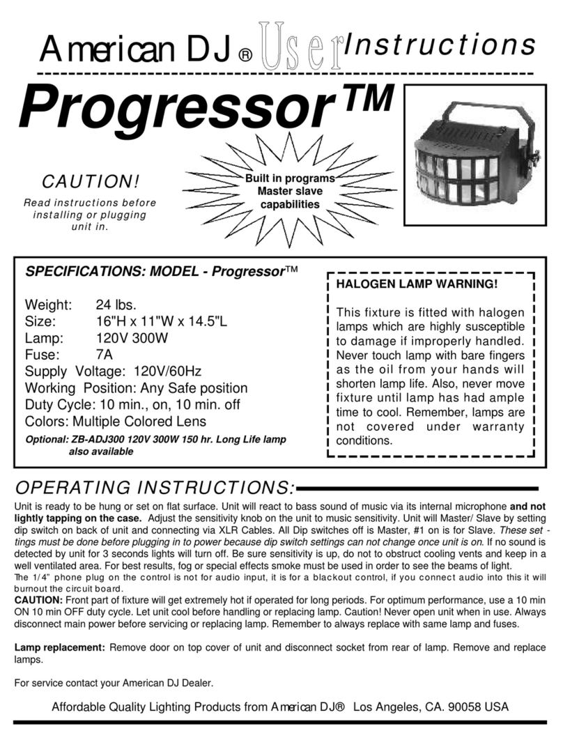 American DJ Progressor User instructions