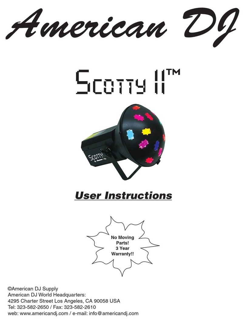 American DJ Scotty II User instructions