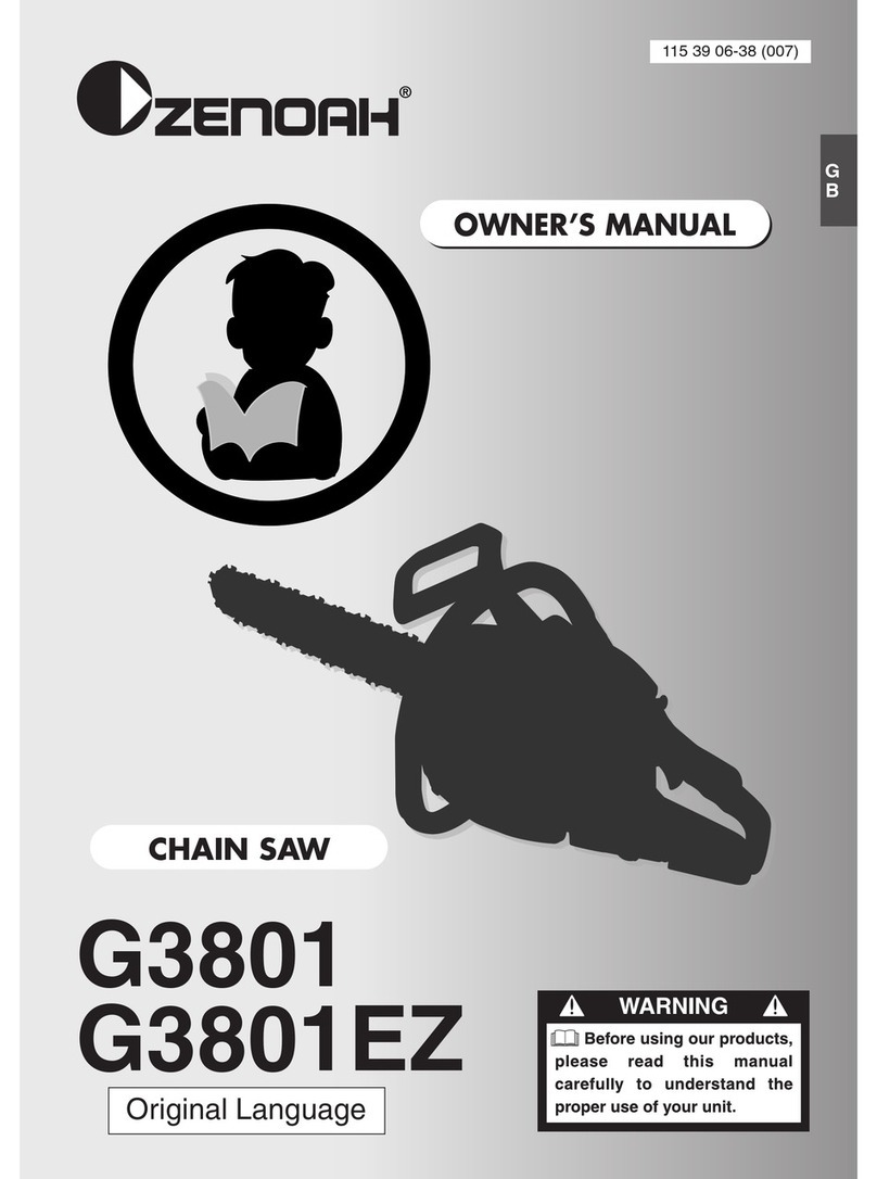 Zenoah G3801EZ User manual Zenoah G3801EZ User manual