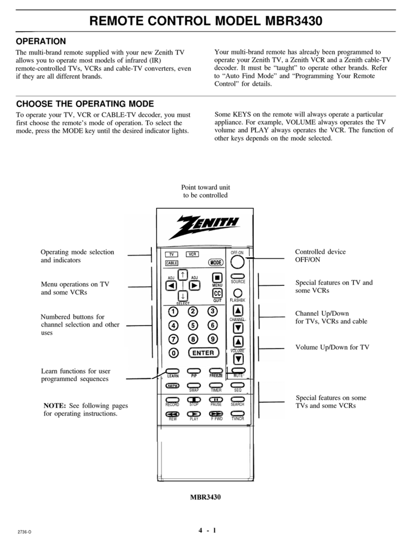 Zenith MBR3430 User manual Zenith MBR3430 User manual