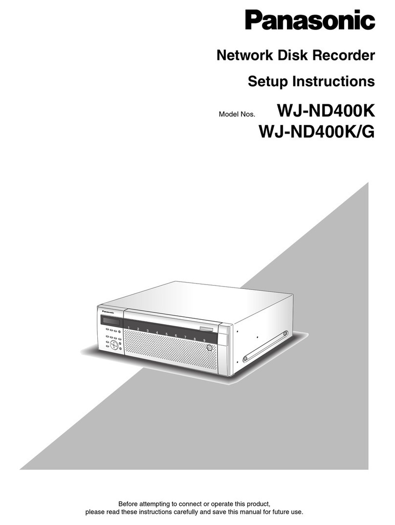 Panasonic WJ-ND400K Setup instructions