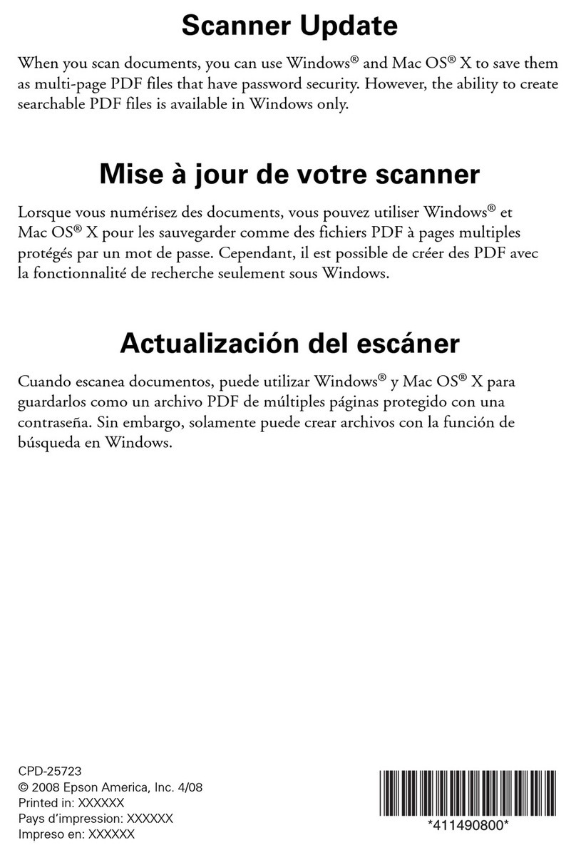 Epson WorkForce GT-1500 Owner's manual