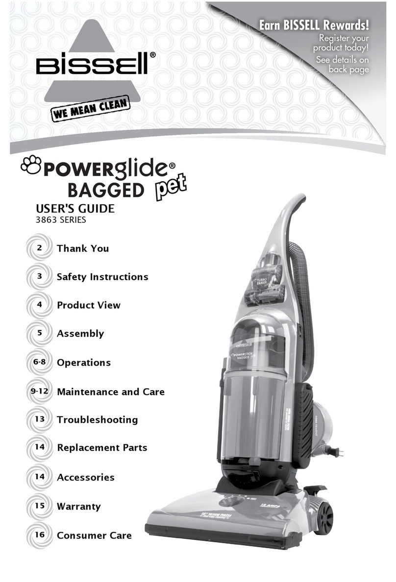 Bissell PowerGlide® Pet Bagged Rewind Vacuum user guide