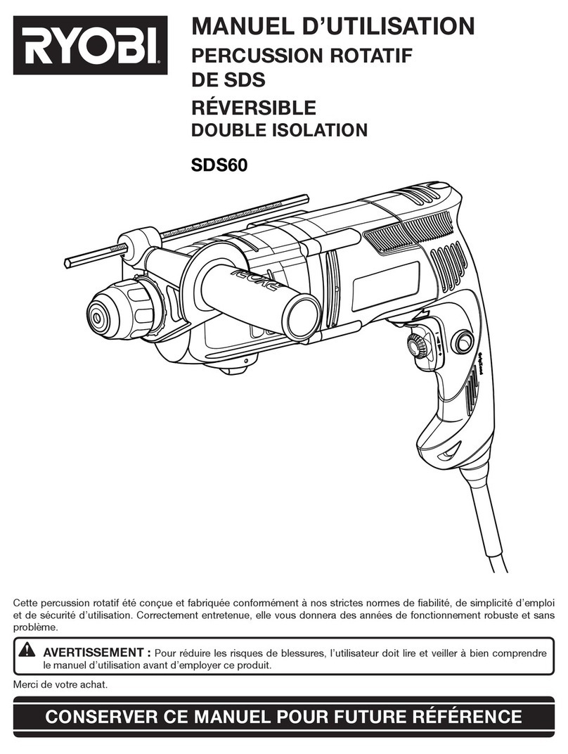 Ryobi SDS60K Manuel d'utilisation