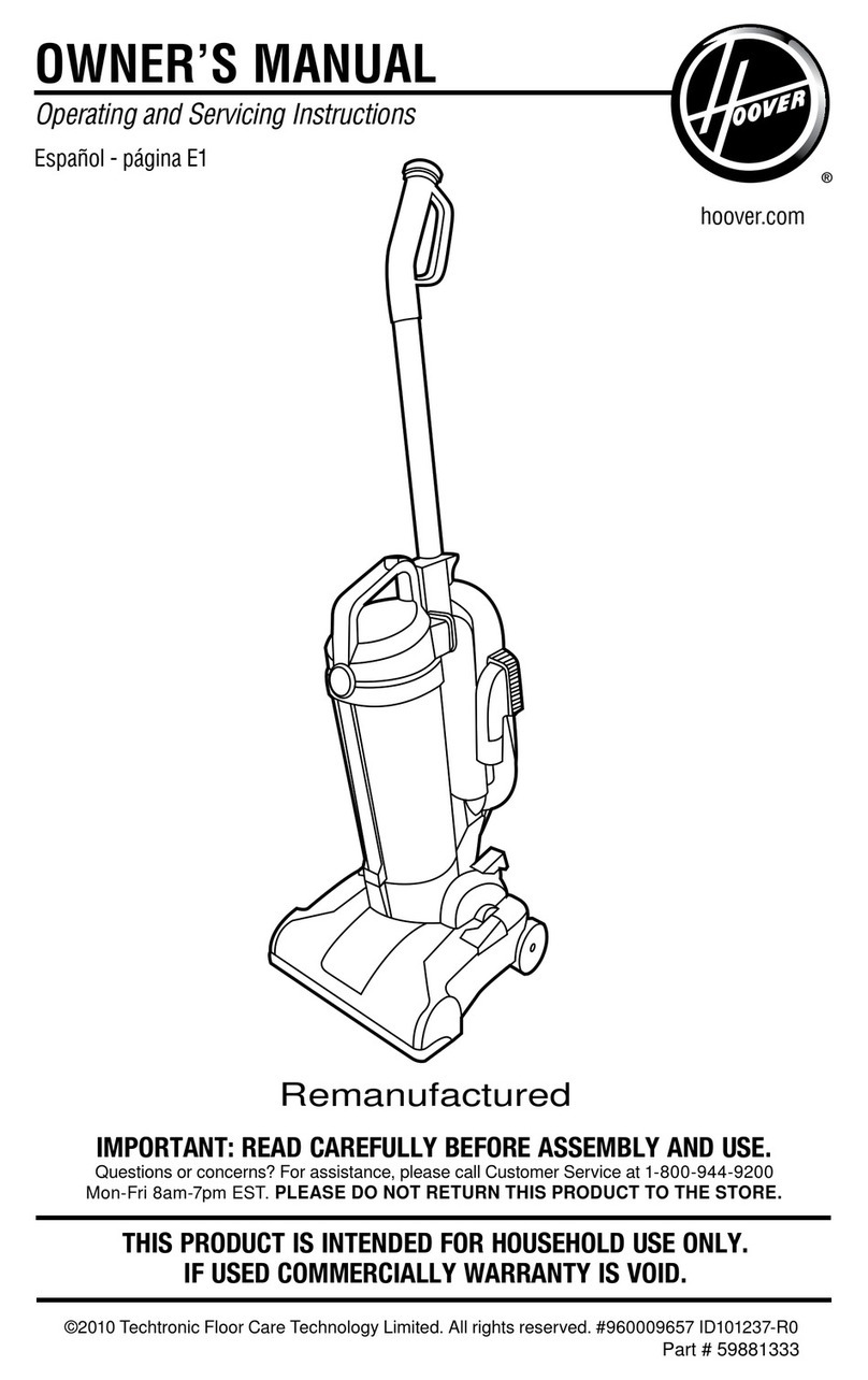 Hoover UH20020RM owner's manual