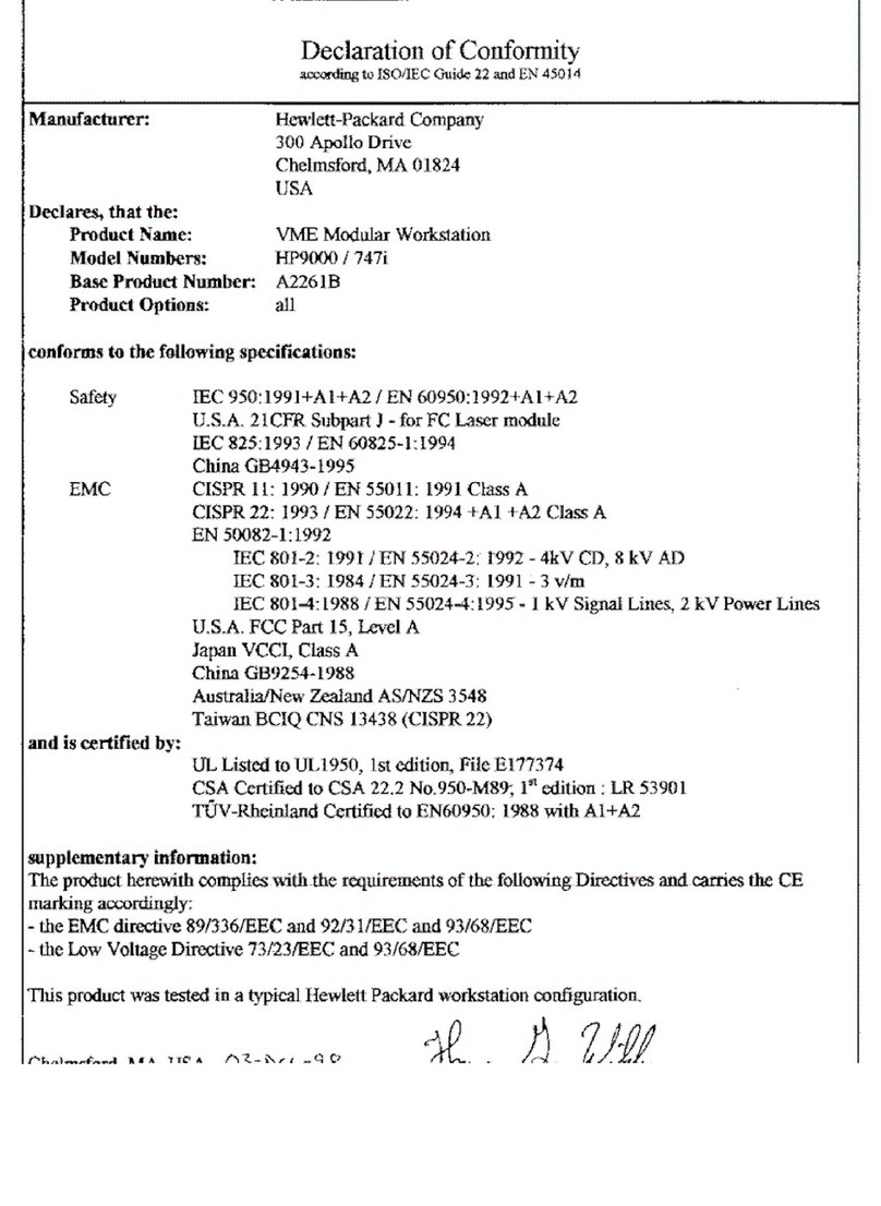HP Model 747i - Workstation Reference guide