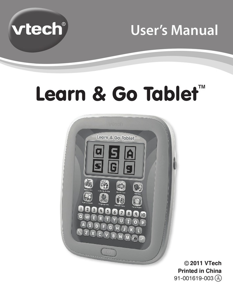 V-tech Learn & Go Tablet User manual